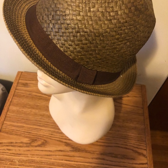 H&M brown straw summer fedora - Picture 2 of 2